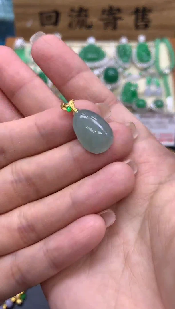 【闪购商品】翡翠颈饰18K金镶嵌177-中国好珍宝