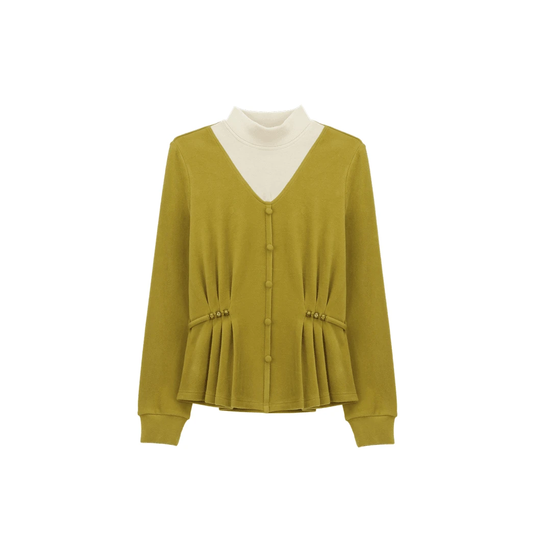 Z8795德绒时尚打底秋冬新款宽松显瘦女洋气百搭针织衫长袖