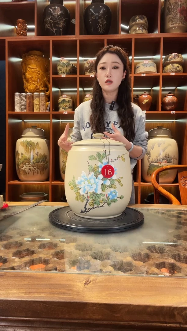 罐云南建水紫陶白泥缸@16