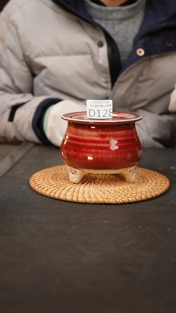 【闪购商品】瓷片128泥泥手工花盆