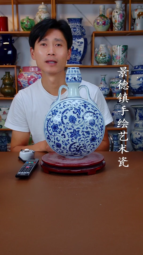 摆件景德镇手工手绘陶瓷摆件25