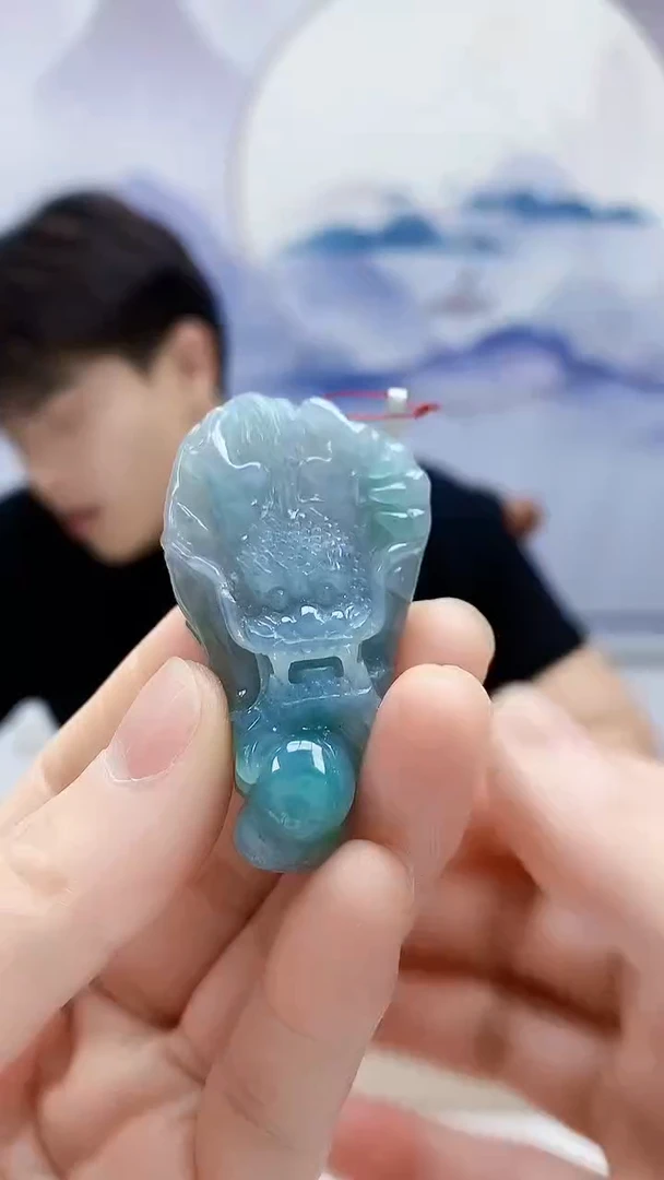 未镶嵌定制翡翠5145lr-毛货挂件112