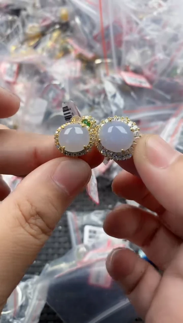 银S925镶嵌戒指翡翠888     6