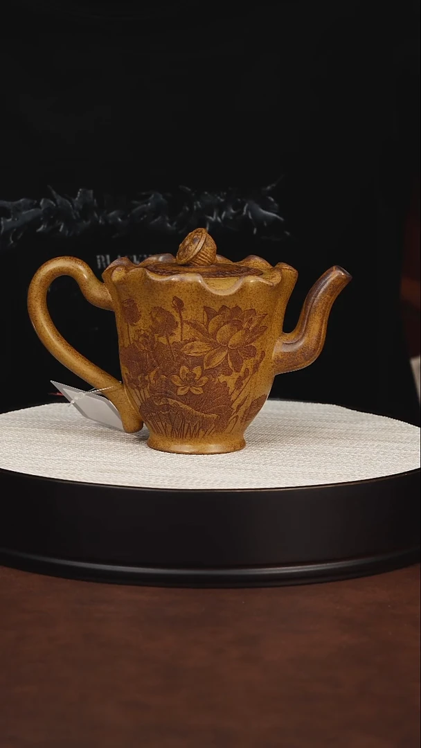 茶壶紫砂宜兴紫砂 莲韵龙骨金砂 陈红