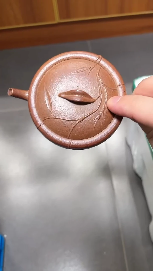 【闪购商品】紫砂茶壶竹叶柴烧壶微瑕