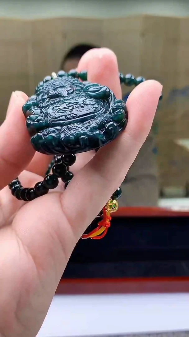 【闪购商品】定制翡翠未镶嵌4812bb-毛货挂件31赠珠链