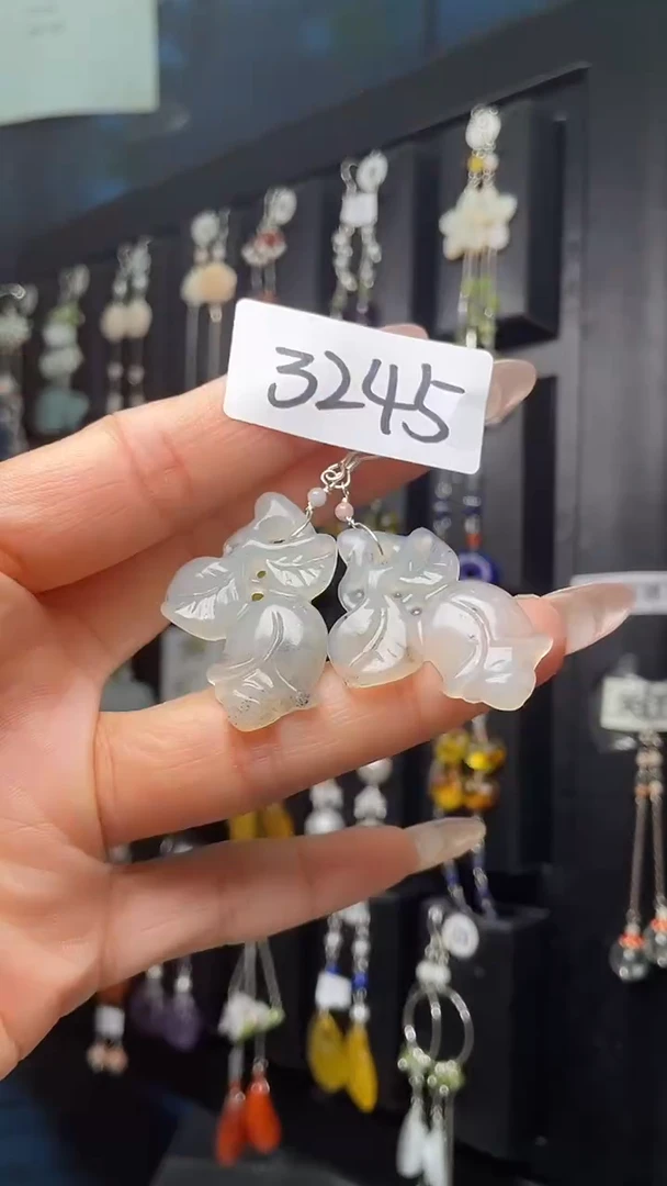 银S925镶嵌耳饰紫晶喜欢拍