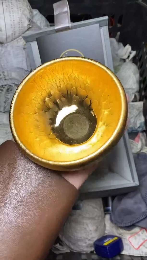 【闪购商品】茶盏鎏金 钵 盏三疯建盏茶器