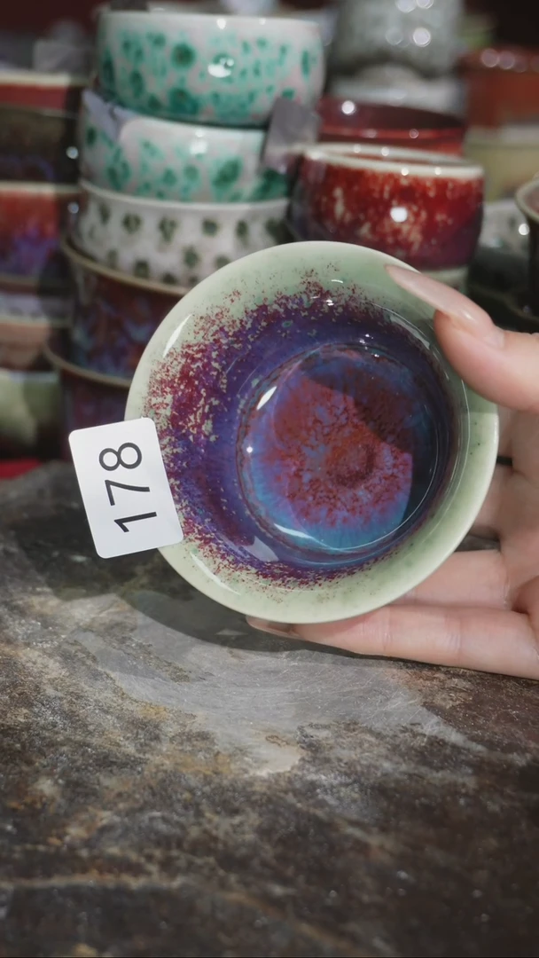 摆件精品窑变钧瓷茶器