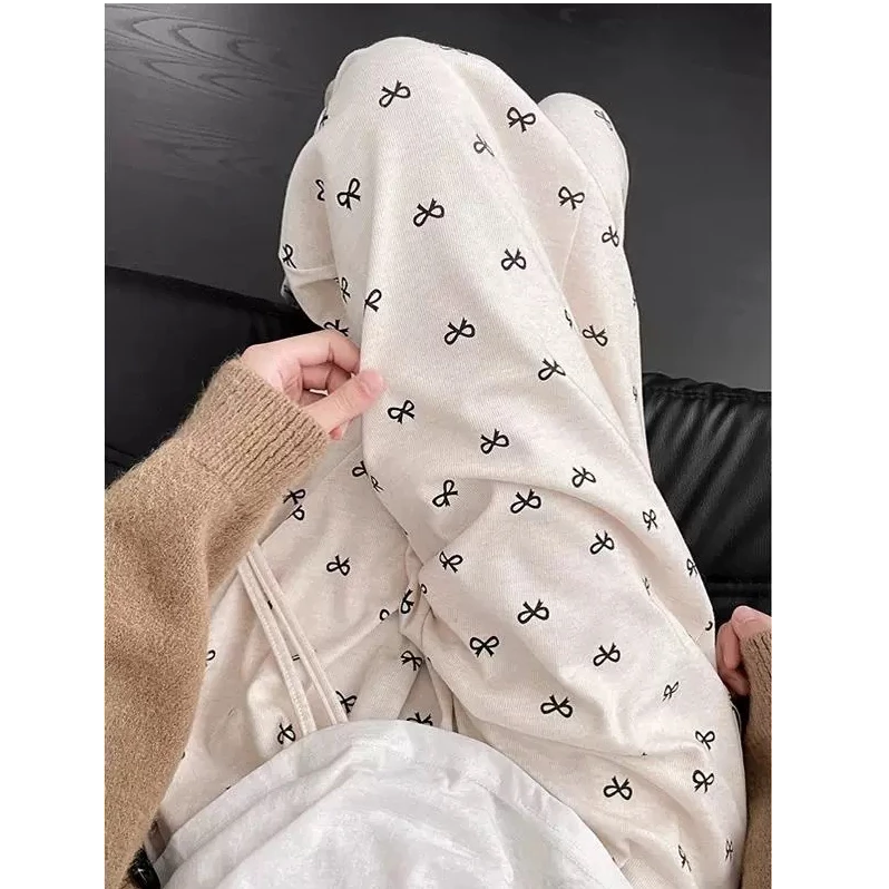 猫猫家加长女裤WJ蝴蝶结糯米裤