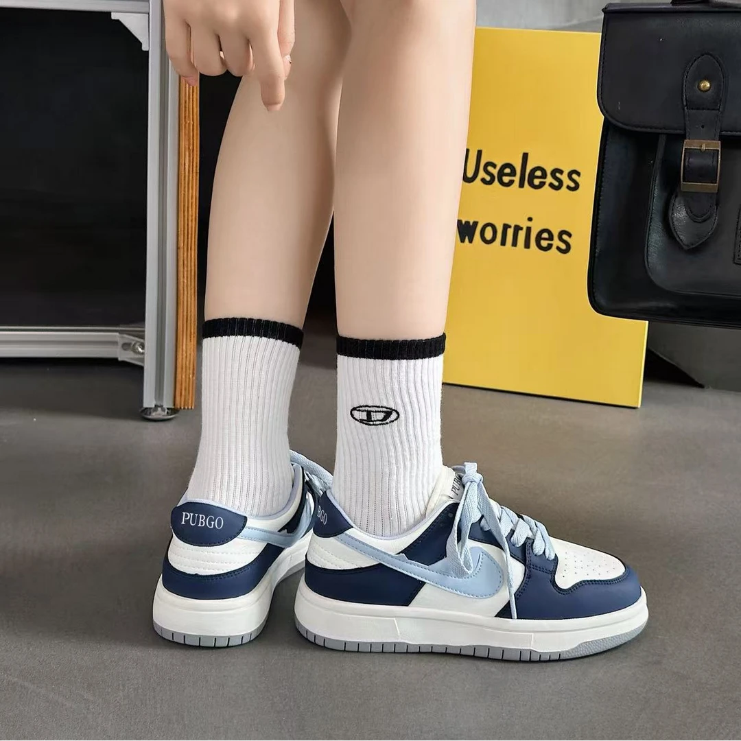 PUBGO/千喜步步高2025秋季超火爆款网红同款潮鞋休闲时尚板鞋