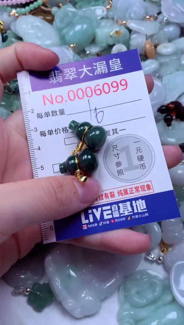 吊坠(不含链)未镶嵌翡翠6099