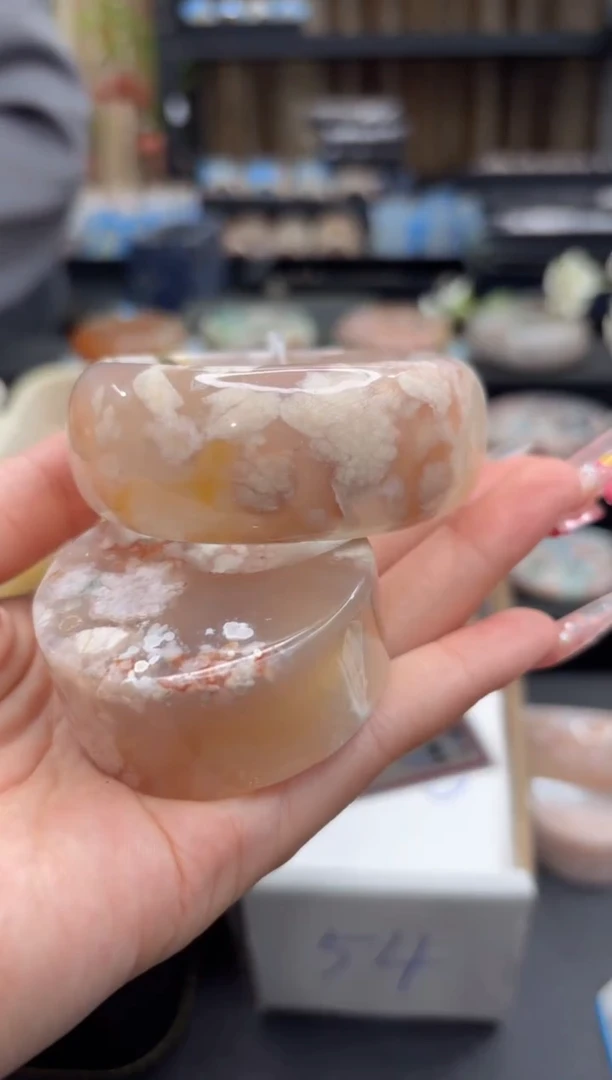 未镶嵌手镯石英质玉43(56圈赠送镯心)