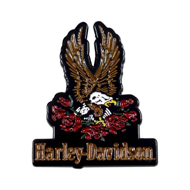 Harley Davidson/哈雷戴维森徽章/HD Red Red Rose/8017019