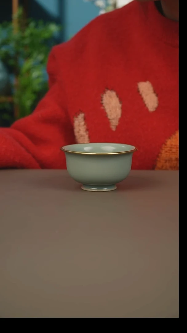 杯仿古柴烧压手杯