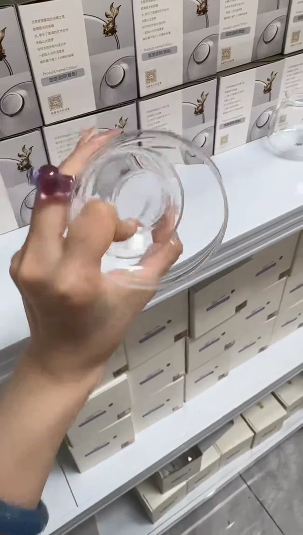 @@禾器晶彩奉珠茶漏浅紫色