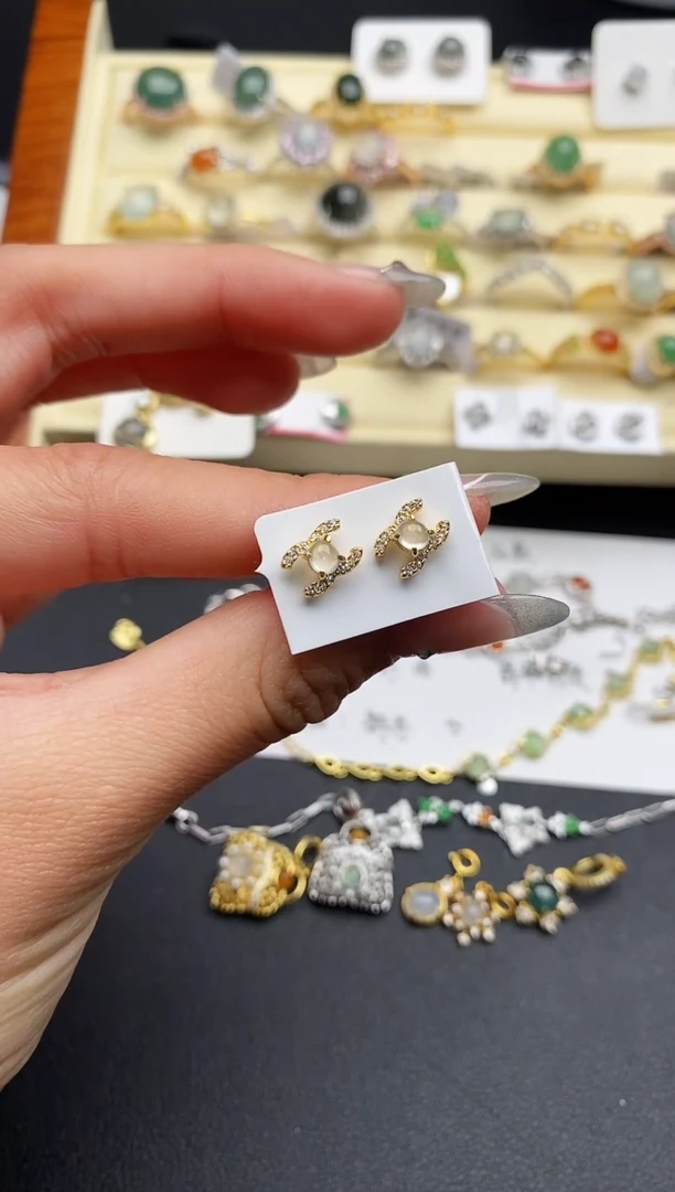 【闪购商品】翡翠戒指银S925镶嵌333333333+10