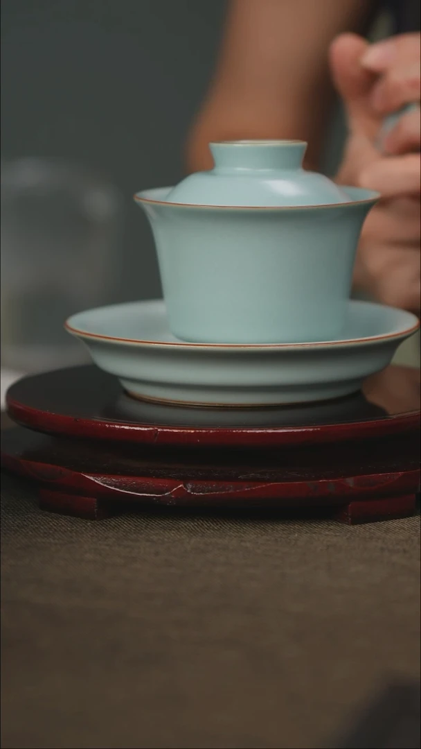 全品  马蹄盖碗 带底款