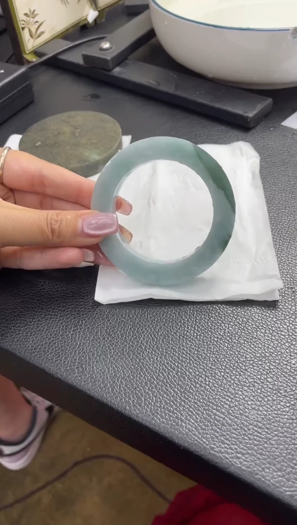 未镶嵌手镯定制翡翠正圈YJZQ34SZDZS