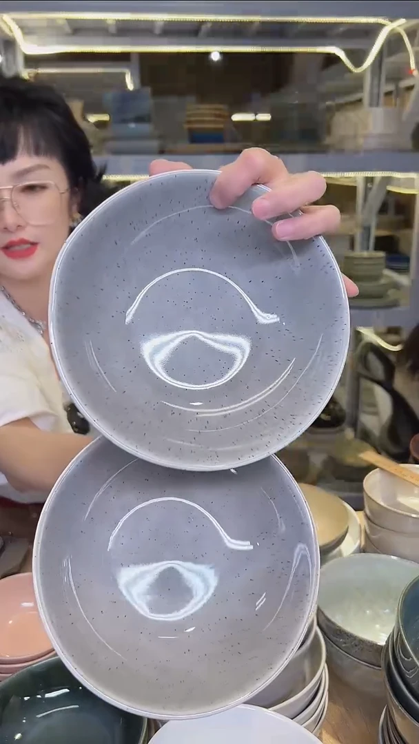 瓷178外贸尾货高温釉下彩陶瓷餐具默认微瑕