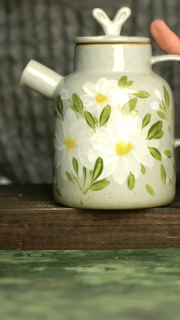 青诗集手工手绘瓷器