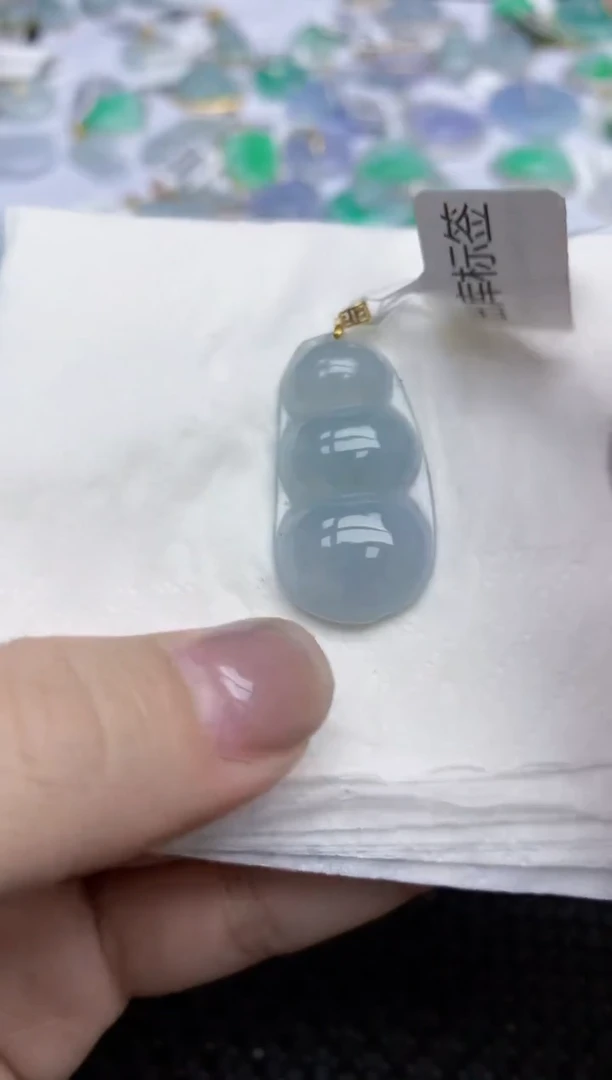 【闪购商品】翡翠颈饰18K金镶嵌天然翡翠A货