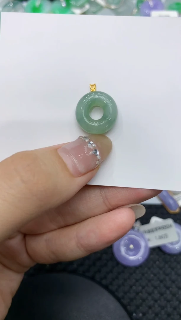 【闪购商品】翡翠颈饰18K金镶嵌222222222