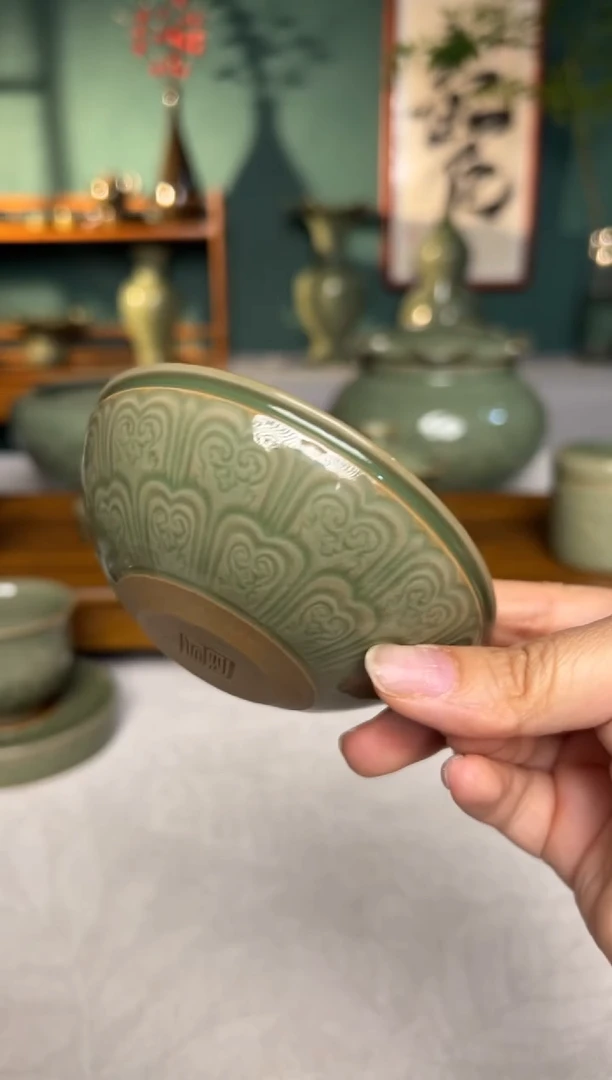 其他纯手工宝相花毗卢钵微瑕失圆特价一只