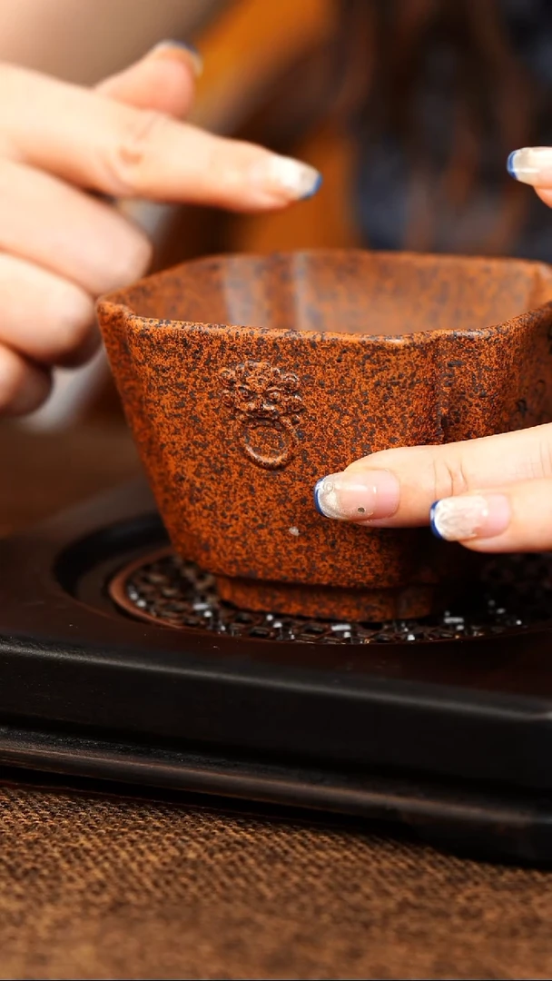 茶杯紫砂宜兴原矿紫砂杯