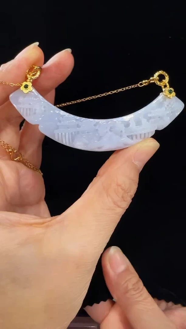 颈饰未镶嵌翡翠国风