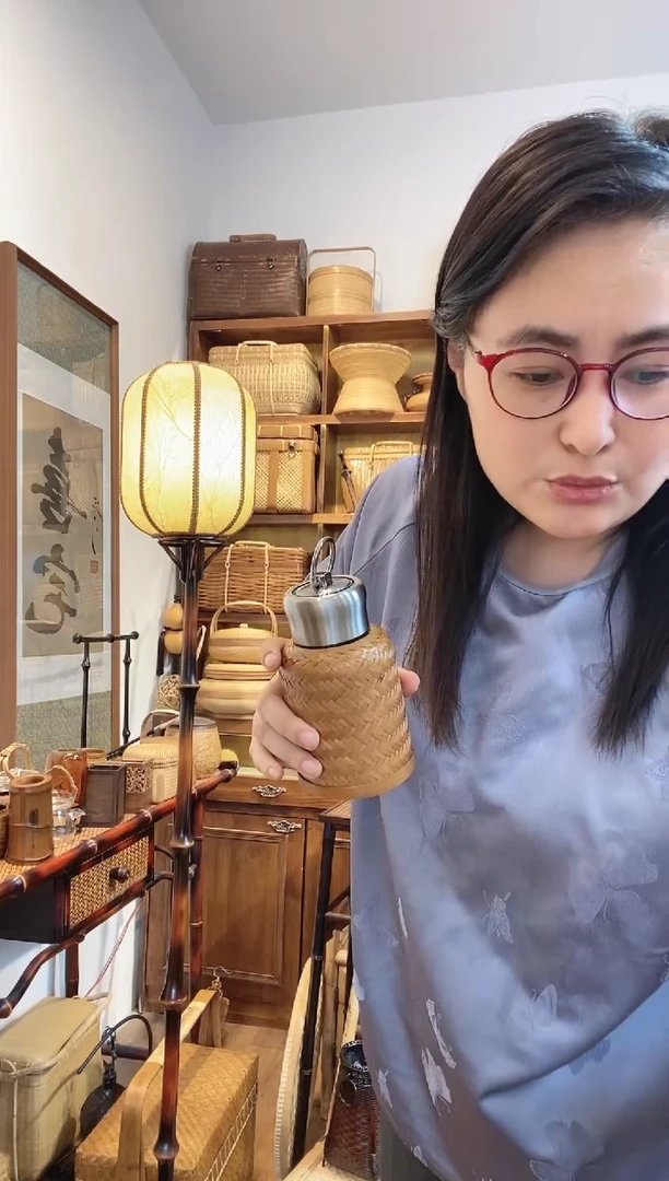 【闪购商品】手工竹编保温杯280毫升