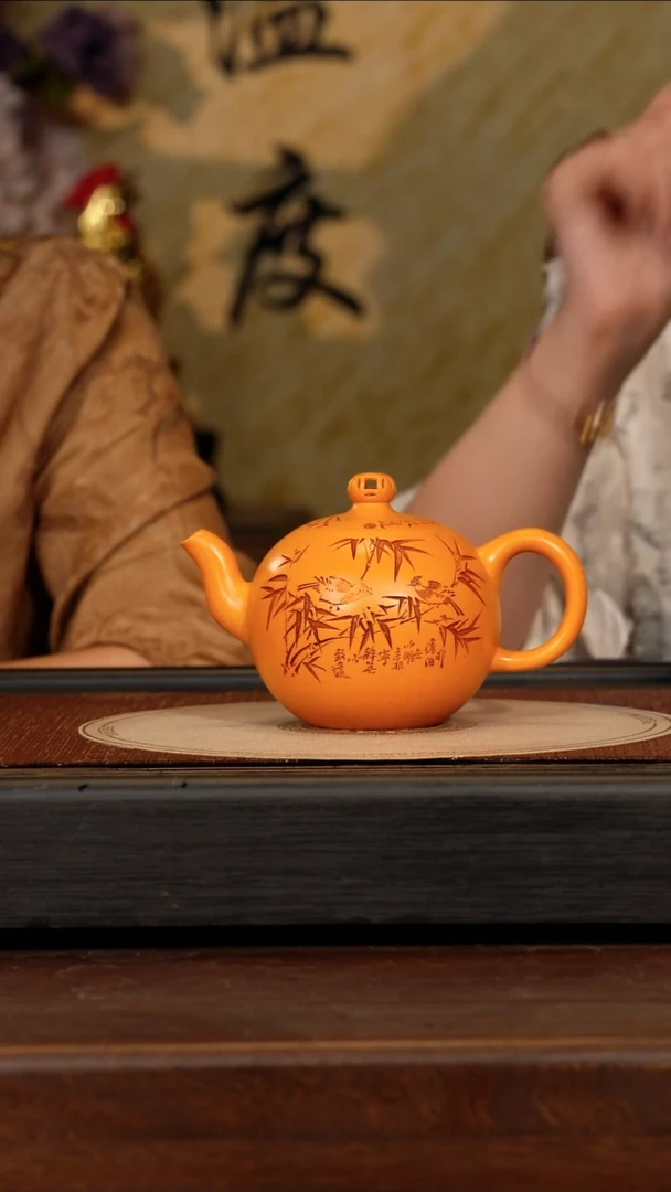 茶壶紫砂宜兴紫砂QYJ 暖玉砂 一粒珠