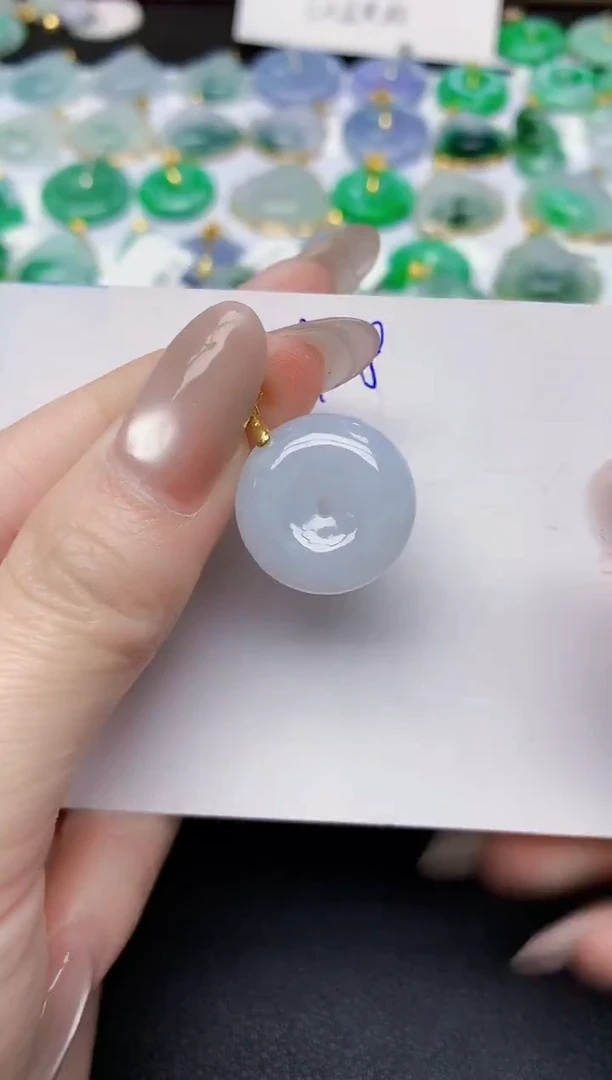 颈饰未镶嵌翡翠天然缅甸A货翡翠百元以上9元证书费自理