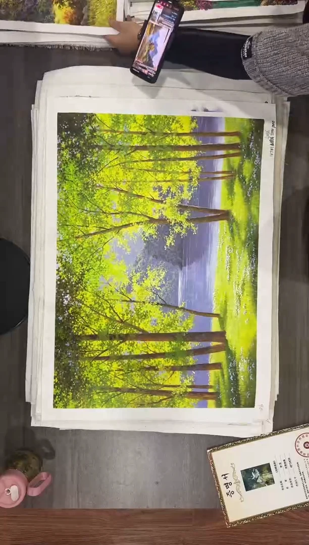 油画【45号】约50*70cm丨朝鲜原创纯手绘孤品油画丨顺丰包邮