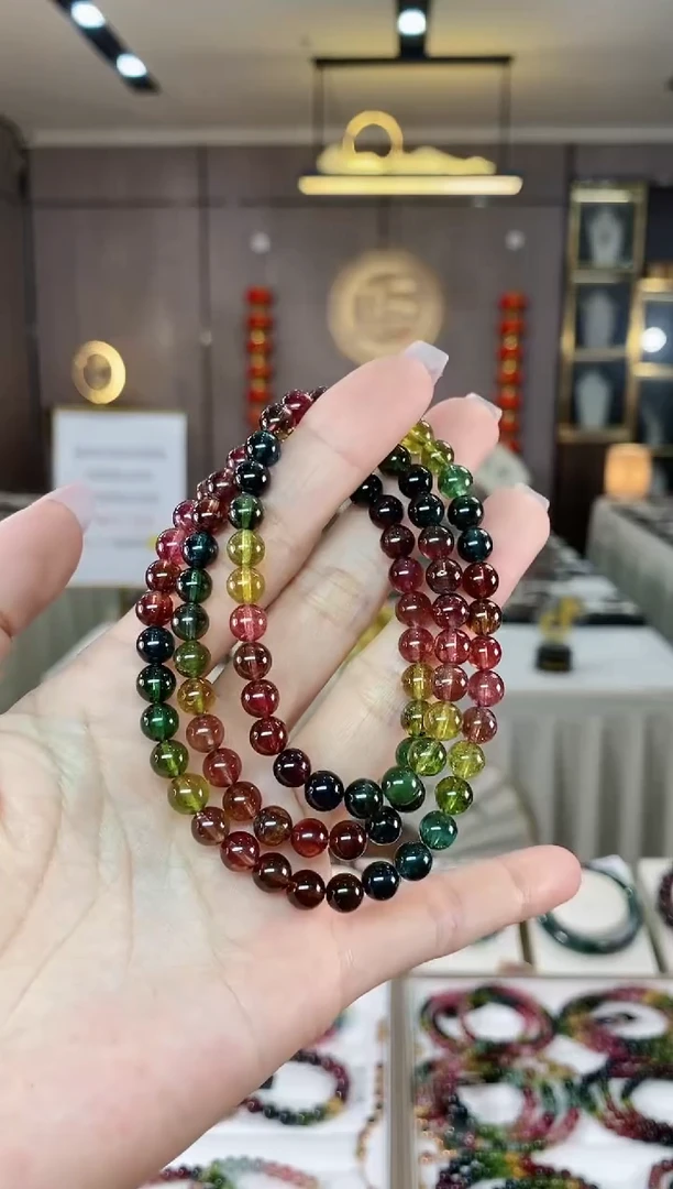 【闪购商品】碧玺三圈手串未镶嵌（多样性发一条）hon