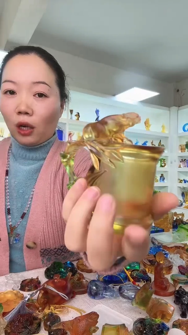 手工艺品琉璃牛牛