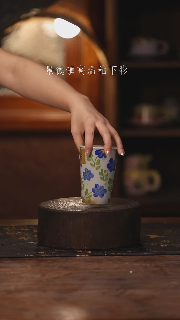 陶瓷景德镇高温釉下手绘陶瓷379