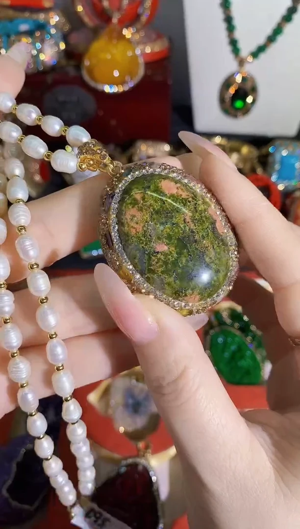 铜合金合成立方氧化锆项链