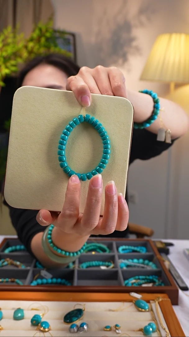 未镶嵌绿松石手串直切