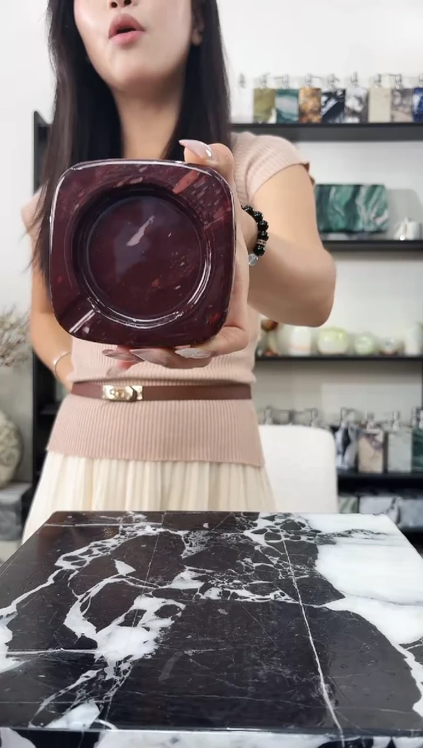 石材宝紫烟灰缸016