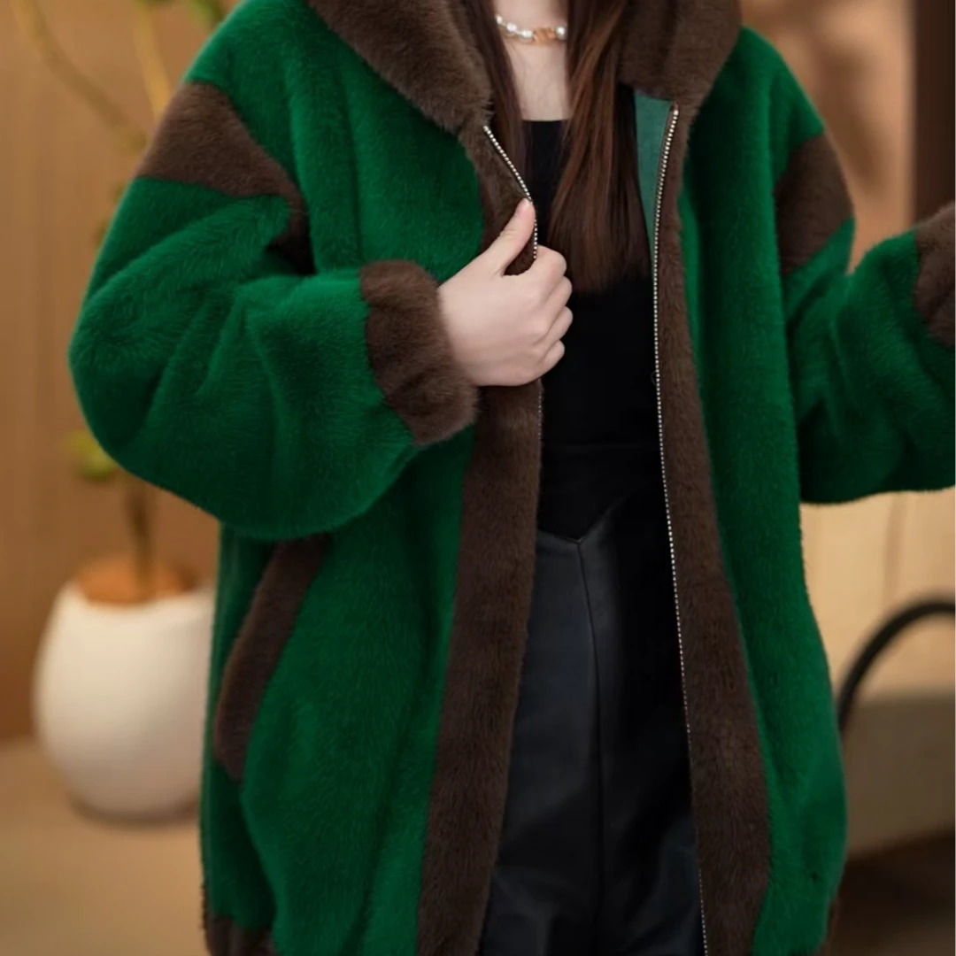 2025新款气质连帽时尚外套ZF021B-香茅