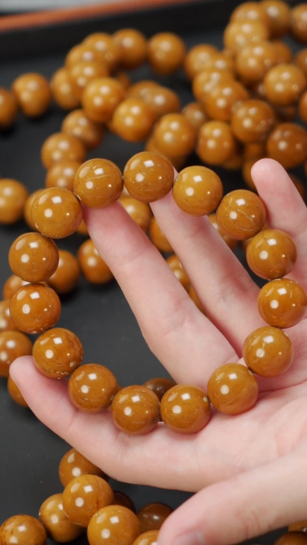 紫金鼠手串纯色光珠15