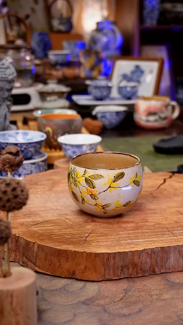 摆件桂花手工手绘手工手绘