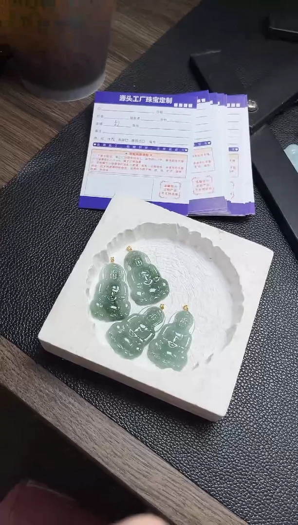 未镶嵌挂件翡翠观音/多样性发一件