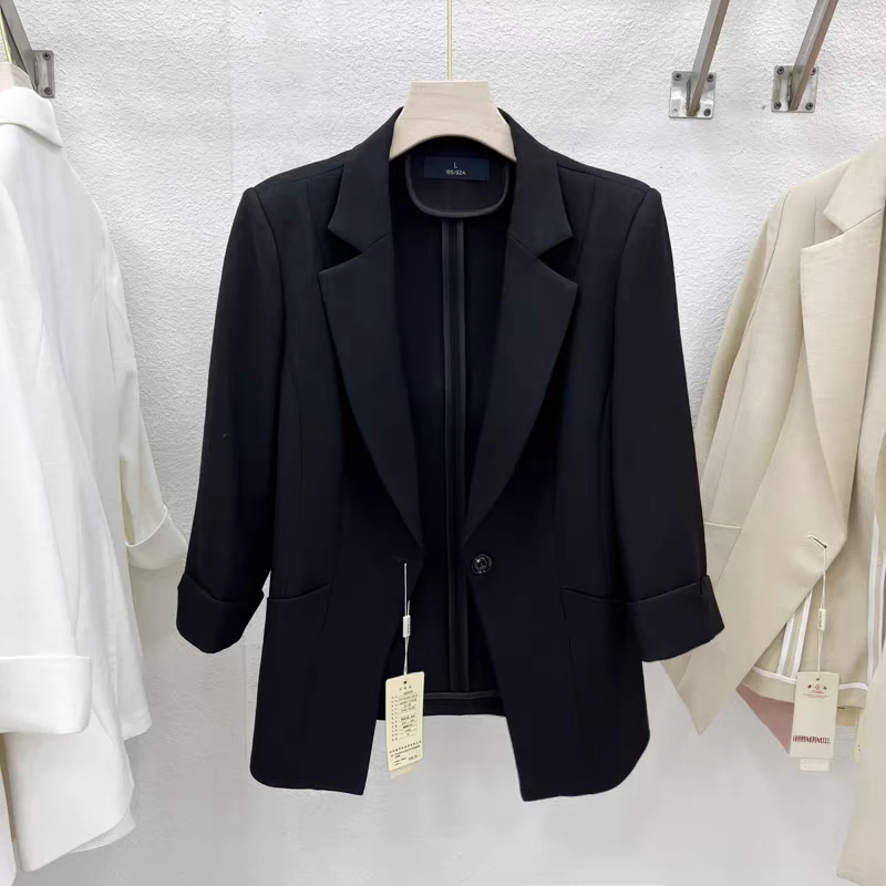 1901夏季七分袖西服外套显瘦西装上衣（实物以直播间为准）（7柜）