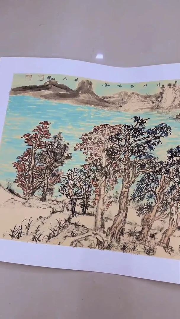 【闪购商品】国画郭林山手绘国画