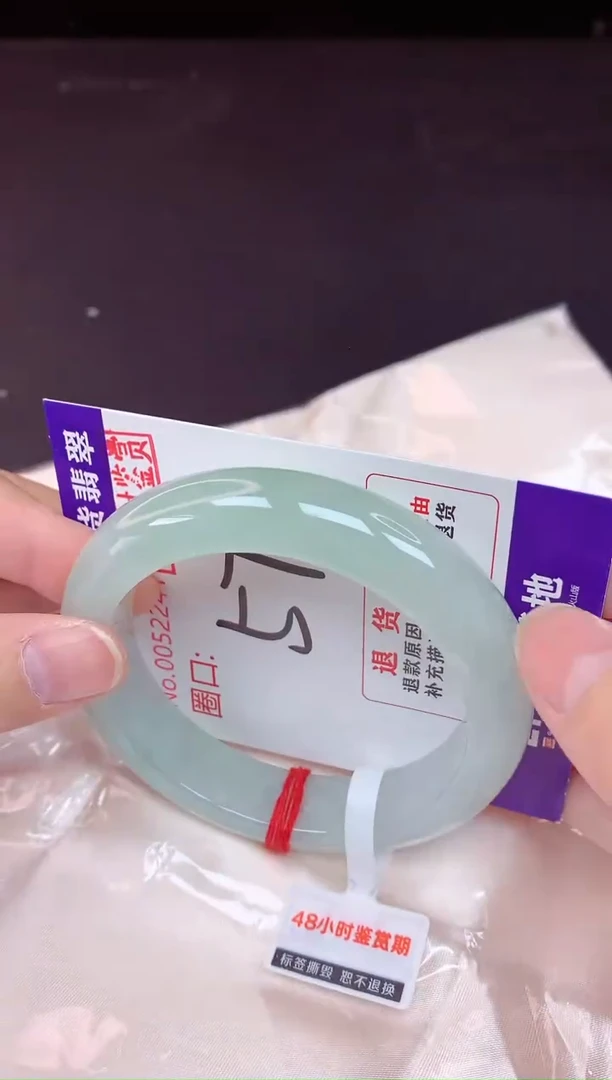 未镶嵌手镯翡翠57（48小时鉴赏期 ）