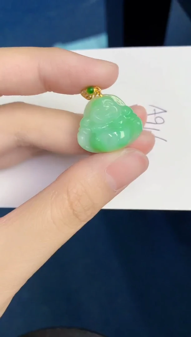 翡翠未镶嵌颈饰天然翡翠緬甸A貨