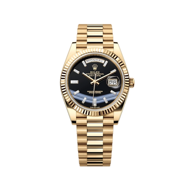 99新 Rolex/劳力士 【京】劳力士星期日历型228238黑玛瑙22年双吊牌