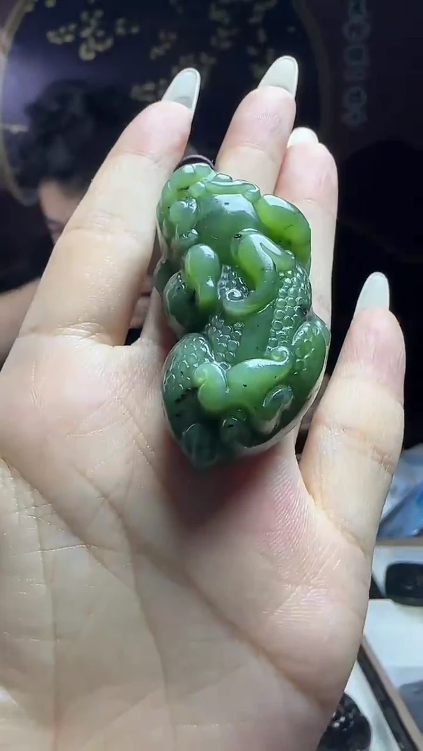 和田玉未镶嵌挂件和田玉买一发一